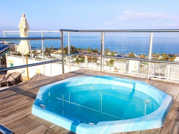 Solarium in the roof terrace with views Coral Ocean View  Costa Adeje